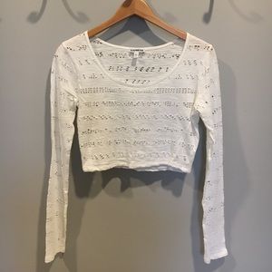 Express L/S Crop Top EUC